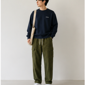 Straight Fit Cargo Trousers