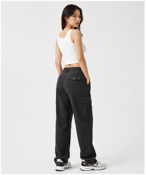 Straight Fit Cargo Trousers - Image 4