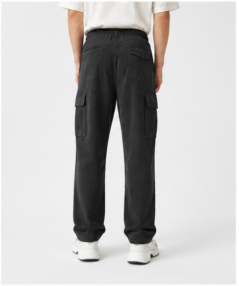 Straight Fit Cargo Trousers - Image 2