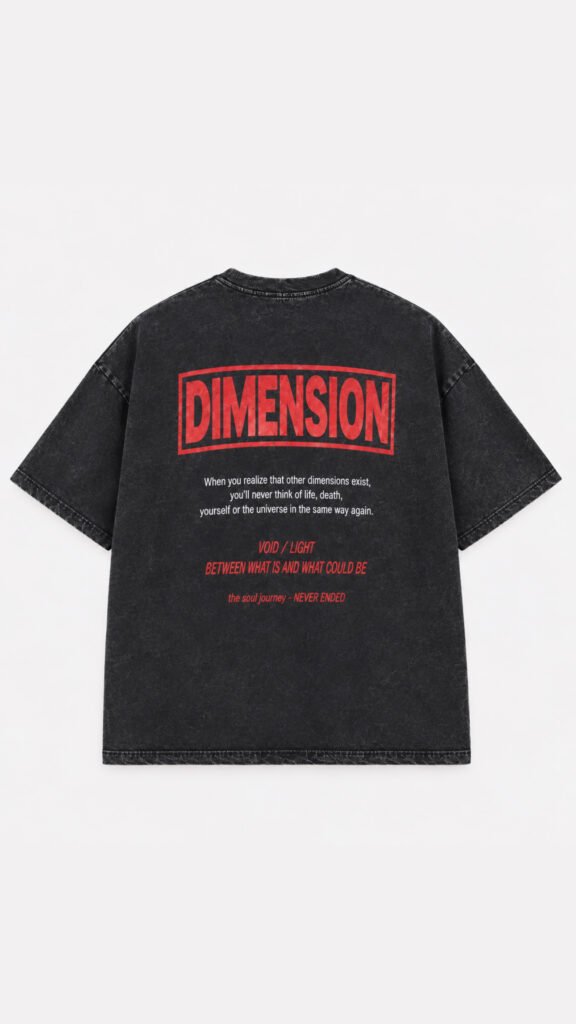 Dimension, Black Vintage Tee