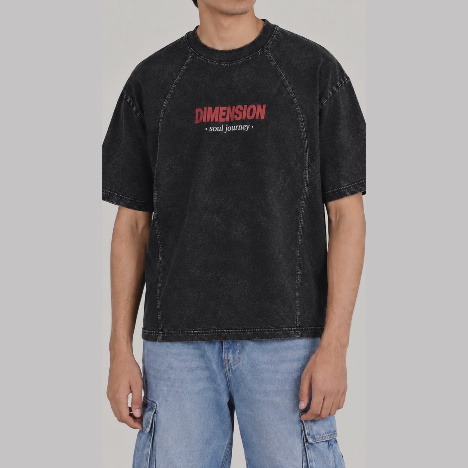 Dimension, Black Vintage Tee - Image 1