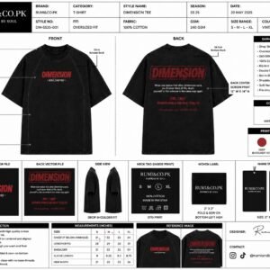 Dimension, Black Vintage Tee - Image 6